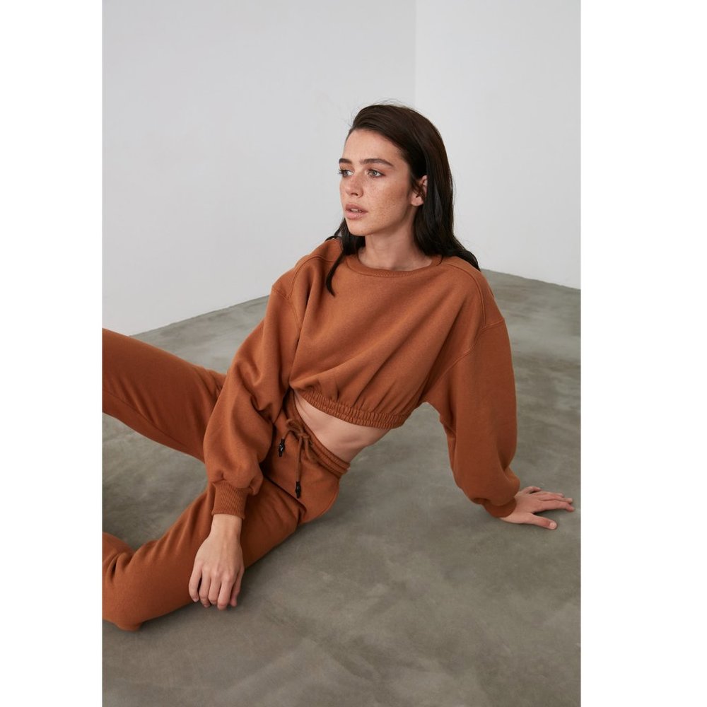 Joggers Sweatpants Sweatshirt Set Green Medium - Picture 2 of 5